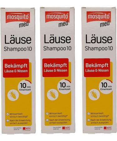 Mosquito Med Lice Shampoo 10 - Effective Lice Treatment & Practical Application | Sparma Set Plus Gift (100 ml 3) - Fast Results for Head Lice & Nits - Buy Online on GoSupps.com