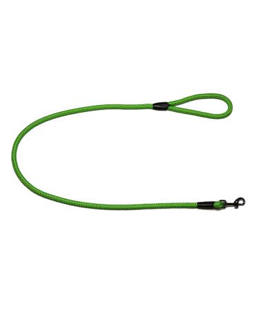 Leash - rope leash with hand loop Basic 10mm 27 colours 7 lengths (1.20 m fluor green) 1.20 m fluor green
