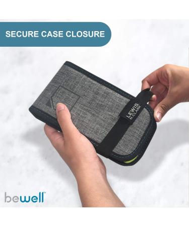 Lewis N. Clark Magnetic Folding Pill Organizer - 14 Slot Supplement Case for OTC Medicine & Prescription Vitamins - Gray/Black (B779) - Buy Online on GoSupps.com