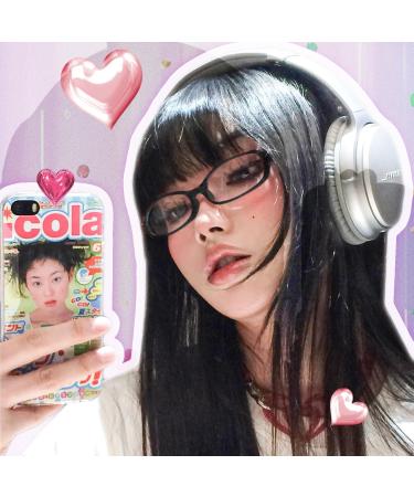 Shop TJUTR Women's Blue Light Blocking Fake Glasses - Y2K Cosplay Eyewear Frame TB22512-V10 | Non-Prescription Clear Glasses for International Shipping - Buy Online on GoSupps.com