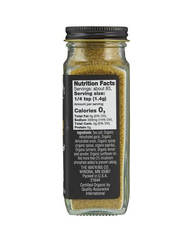 Watkins Gourmet Organic Adobo Spice Jar - Non-GMO, Kosher, 4.1 oz - 1-Pack - Buy Online on GoSupps.com