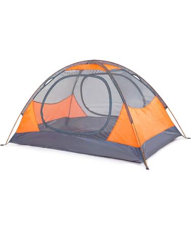 BISINNA 2 Person Camping Tent - Lightweight & Waterproof for Family Camping, Hiking, and Travel | Orange - Buy Online on GoSupps.com