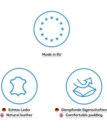 Foot Morning Elfix Shoe Inserts - Vegetable Tanned Leather Heel Padding & Soft Latex Pillow - Self-Adhesive for Men & Women (EUR 41-43) - Buy Online on GoSupps.com