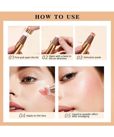 Contour Beauty Wand - Cream Contour Stick with Cushion Applicator - Long Lasting Matte Finish - Lightweight and Blendable - 01 Contour Wand - Buy Online on GoSupps.com