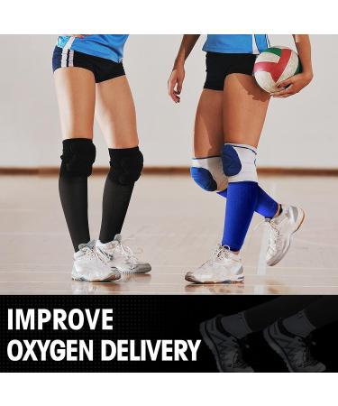 6 Pairs Retro Color Calf Compression Sleeves for Men and Women - Footless Leg Support for Running, Cycling, Shin Splint, Swelling, Varicose Veins - Pain Relief - Large/XX-Large - Buy Online on GoSupps.com
