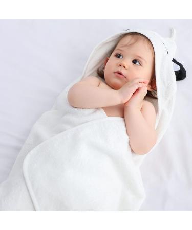 Bamboo Hooded Baby Bath Towel - Toddler Wearable Blanket - Animal Bathrobe - Panda Design - 75x75cm - Buy Online on GoSupps.com