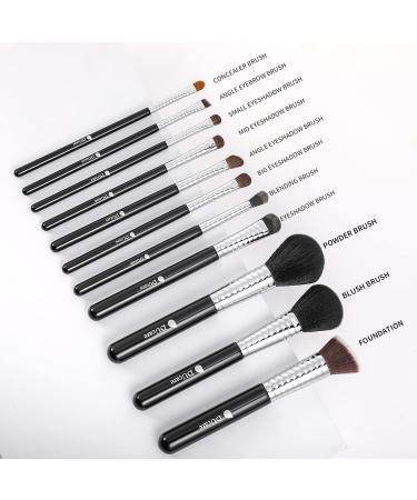 Ducare 11-Piece Professional Makeup Brush Set | Premium Soft Brushes with Fashionable Wood Handles & Holder | High-Quality Beauty Tools - Buy Online on GoSupps.com