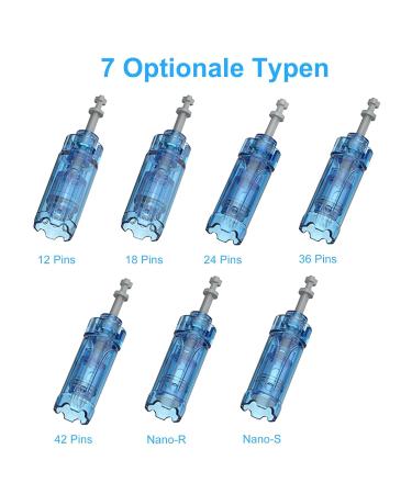 Dr. Pen 24 Pins Cartridges - 10pcs Original Microneedling Needle Replacement for Ultima A8S M8S A9 Derma Pen - Buy Online on GoSupps.com