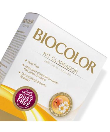 Flash Lightning Hair Bleach Kit - Lighten Dark Brown & Black Hair Naturally with Chamomile & Peach - Dust-Free Dermatologically Tested - Buy Online on GoSupps.com