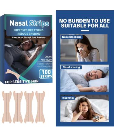 Nasal Strips Nose Plasters Clear Nose Strips for Snoring - 100 Strips - Buy Online on GoSupps.com