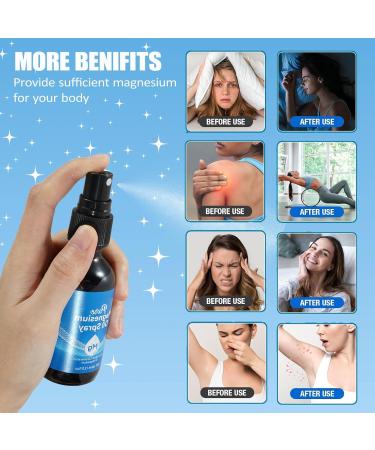 Pure Magnesium Spray Oil Magnesium Oil for Feet and Sleep Easy to Absorb 2.02 Fl Oz - Buy Online on GoSupps.com