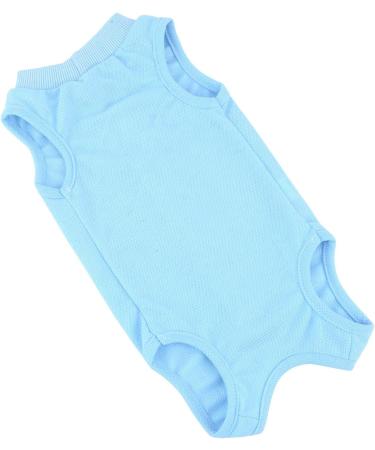 Selmai Medical Pet Shirt | Soft Cotton E-Collar Alternative for Dogs & Cats | Post-Surgery Wound Protection | Prevent Licking & Skin Diseases | Blue M - Buy Online on GoSupps.com