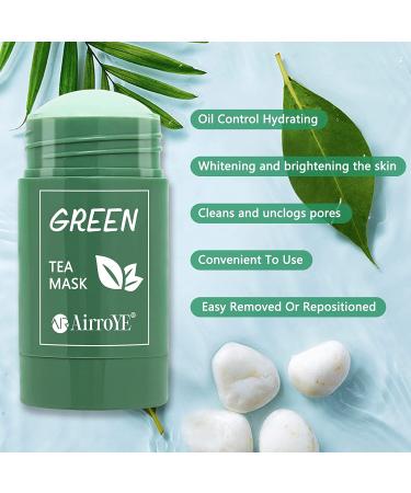 Green Tea Stick Mask - Natural Deep Cleansing & Hydrating Formula for All Skin Types - Buy Online on GoSupps.com