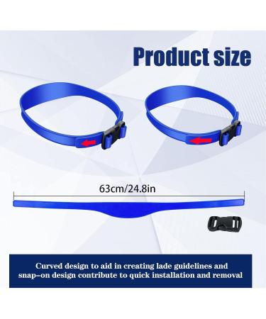 Haircut Guide Silicone Neckline Shaving Guide Beard Template Adjustable Hair Trimming Guide and Hair Cutting Accessories for Creating Skin Fade Guidelines Blue - Buy Online on GoSupps.com