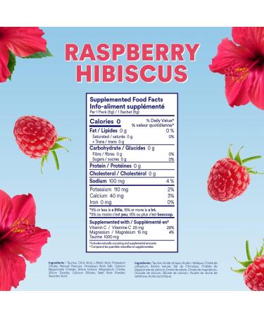 Cira Hydration Electrolytes Packets - Electrolyte Powder Naturally Flavoured & Sweetened w Stevia On-The-Go Hydration Packets w Himalayan Salt Magnesium Potassium - Raspberry Hibiscus 20 Servings - Buy Online on GoSupps.com
