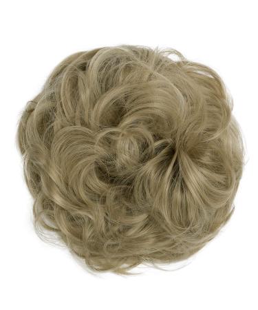 CAISHA by PRETTYSHOP Messy Scrunchie Bun Voluminous Wavy Hairpiece Heat-resistant Synthetic Fibres Dark Blonde G19A dark blonde #24A G19A