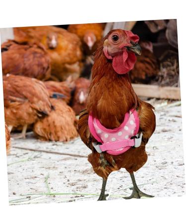 SEWOART Chicken and Duck Vest Hen Pet Harness Puppy Harness Comfortable Pet Harness Pet Leash Polyester Pink 17X15X0.5CM Pink - Buy Online on GoSupps.com