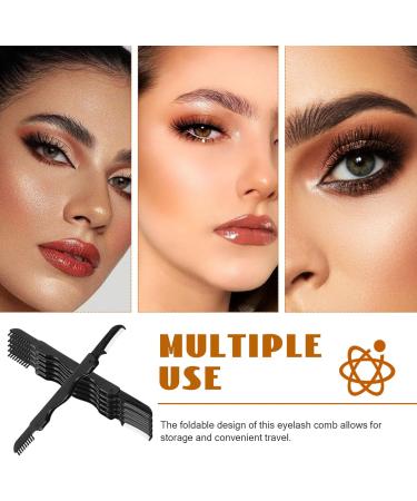 Beaupretty Flodable Brow Brush Eyebrow Brush Comb Lash Separator Brow Brush Dual Sided Lash Mascara Applicator Eyebrow Grooming Tool - Buy Online on GoSupps.com