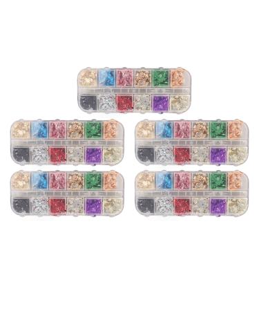 Nail Foil Flakes Sequin Set Nail Glitter Charm Ornaments Nail Art Decorations Glitter Accessories for DIY Craft Nail Art Design Manicure Decor