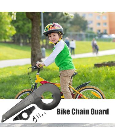 Bicycle Chain Guard for 32-36 Teeth | Universal Kids Bike Chain Cover | Sturdy Transparent Black Accessory - Buy Online on GoSupps.com