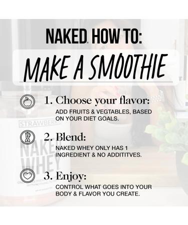 Naked Whey Only 1 Ingredient Grass Fed Whey Protein Powder Undenatured No Gmos No Soy Gluten Free Stimulate Growth - 15 Servings - Buy Online on GoSupps.com