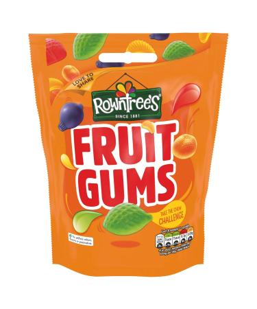 Pochette Rowntree Gomme aux Fruits - 120 g - Lot de 8
