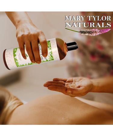 Mary Tylor Naturals Unscented Massage Oil (8 oz) - Ideal for Men, Women & Couples | Nourishing & Versatile Formula for Massage Therapy - Buy Online on GoSupps.com
