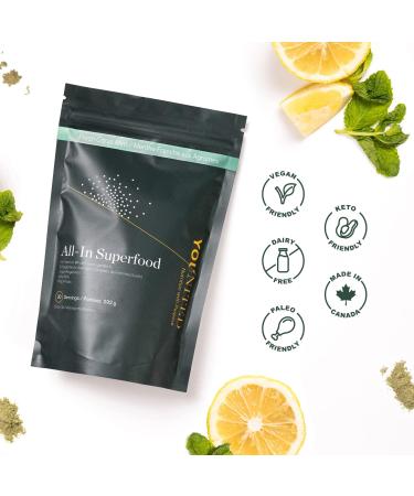 Greens Superfood Powder - Younited All-In Superfood Greens Powder with 53 Premium Organic Food Ingredients|Ultimate Vegetable Powder Alternative| Loaded with Phytonutrients (30 Servings) Citrus Mint - Buy Online on GoSupps.com