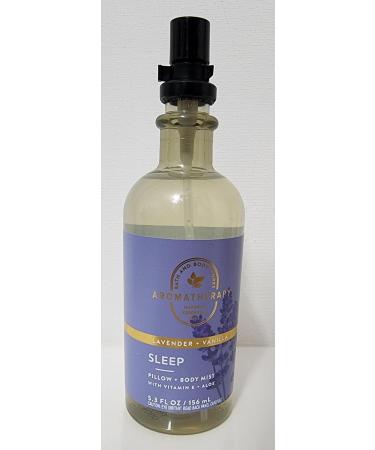 Lavender and Vanilla Aromatherapy Natural Essential Oil Body Mist with Vitamin E and Aloe 5.3 FL OZ/ 156 mL Bath and Body - Buy Online on GoSupps.com