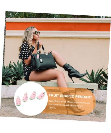 COOLHIYA 4pcs Key Chain Accessories Purse Keychain Key Chains for Crafts Car Trim Car Key Chain Food Fruit Green 5X2.5CM - Buy Online on GoSupps.com