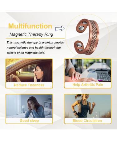 Shop Stylish Copper Rings for Women | Pure Retro Adjustable Magnetic Copper Jewelry Gifts - Buy Online on GoSupps.com