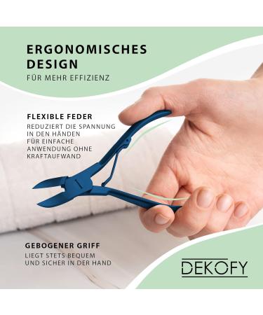 Decofy 11.5 cm Stainless Steel Nail Tongs - Extra Sharp Foot & Nail Scissors for Thick Nails - Perfect Pedicure & Nail Care Tool - Buy Online on GoSupps.com