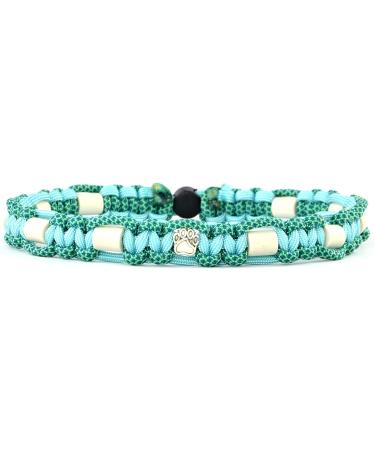 Custom EM Ceramic Collar for Dogs & Cats - Made to Measure with US Paracord (Mint 31-40 cm) - International Shipping Available - Buy Online on GoSupps.com