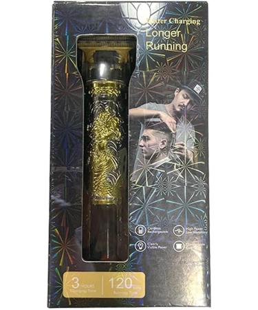 Razors LCD Electric Hair Clipper T9 - Rechargeable Vintage Trimmer for Men | Professional Barber Tool (Platinum Medusa - Buy Online on GoSupps.com