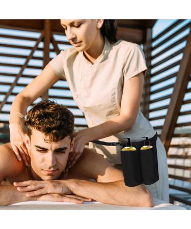 Best Bottle Holster Bag | 2 Pocket Waist Bag for Massage Oil & Lotion | Adjustable Strap for Therapists & Spa Professionals - Buy Online on GoSupps.com