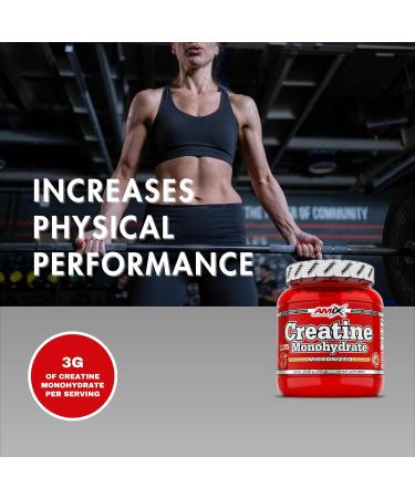 Amix Creatine Monohydrate Powder - Unflavored Creatine Monohydrate Supplement for Muscle Gain Strength and Performance - Creatina Powder 300 Grams - Buy Online on GoSupps.com