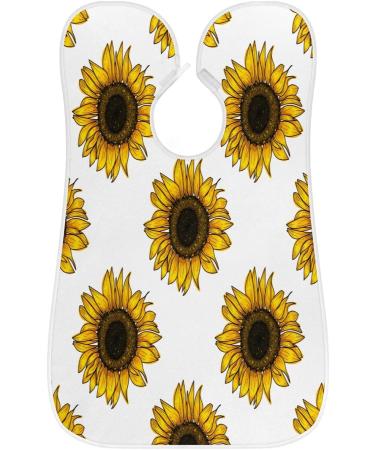 Beard Bib Apron for Men - Waterproof Hair Catcher & Grooming Cloth | Stylish Sunflower Design for Easy Shaving & Trimming - Buy Online on GoSupps.com