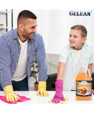 Multi-Purpose Enzyme Cleaner - Super Concentrate 128 oz - Eliminates Pet Stains & Odors - USA Made - Makes 64 Gallons - Extra Strong Orange Enzyme Floor Cleaner - Buy Online on GoSupps.com