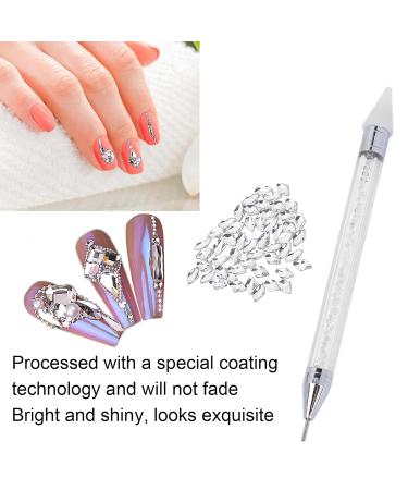13 Sizes Crystal Rhinestones for Nail Art | DIY Shiny Decoration Set with Picker & Dotting Pen - Buy Online on GoSupps.com