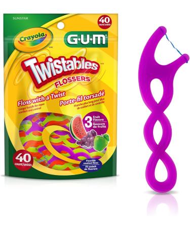 Gum Crayola Twistables Flossers 4X40ct (160ct) Multi - Buy Online on GoSupps.com