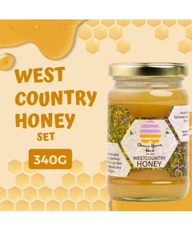 Quince Honey Farm Honey Pick N Mix - Choose From 3+ Flavours |Westcountry Honey - Clear Devon Honey - Clear Devon Honey - Set - Gift Set for Honey-Lovers Pack of 4 x 340g 340 g (Pack of 4) - Buy Online on GoSupps.com