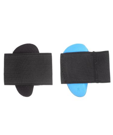 FRCOLOR 1 Pair Foot Pad Foot Arch Pad Orthotic Support Plantar Strap Plantar Foot Cushions Plantar is Unusual Feet Cushion Pad Eva Support Pad Men and Women Orthopedic Black 10x9x1cm