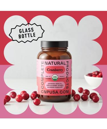 Organic Cranberry Capsules 500mg | Plant-Based Vegan Non-GMO No Fillers | Supports Urinary Tract & Bladder Health | Organic Cranberry Powder Supplement - Buy Online on GoSupps.com