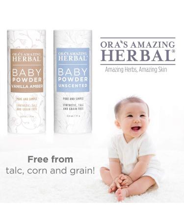 Ora's Amazing Herbal Natural Scented Baby Powder - 2.5oz - Buy Online on GoSupps.com