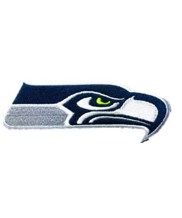 Siam Accs Rugby Fans Seattle Logo Patch Embroidery (Grey) American Football Fan Favorite Team Iron On Sew On Embroidered Patch