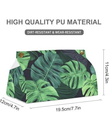 Tissue Box Cover Tissue Box Holder Palm Leaf Tropical Botany Print Tissue Holder Travel Tissue Packs Facial Paper Holder Decorative Holder - Buy Online on GoSupps.com