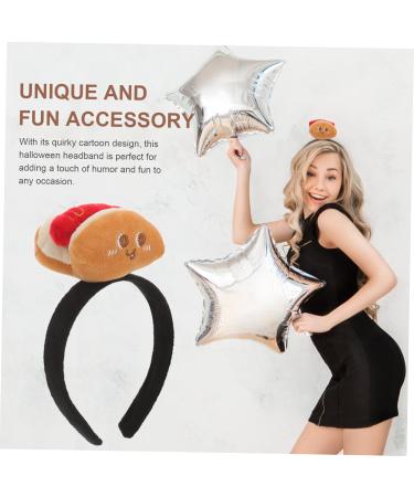 ifundom headbands hot dogs hot dog headband fun headband hot dog headpiece headband halloween hot dog women halloween headband for women hot dog cosplay headband Cartoon Accessories fabric - Buy Online on GoSupps.com