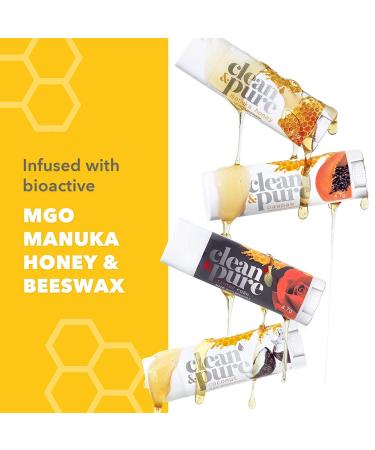 Clean & Pure Lip Balm 8-Pack (Coconut) | Lip Care Set With 100% All Natural Beeswax | Vitamin E Oil | Flavored Lip Balm for Dry Chapped Lips | Made in Australia - Buy Online on GoSupps.com