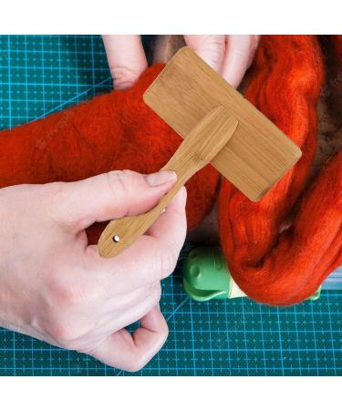 2 Pcs Wool Carders Hand Carders with Solid Wood Handle for Wool Craft & Needle Felting - Dog Slicker Brush Included - Buy Online on GoSupps.com