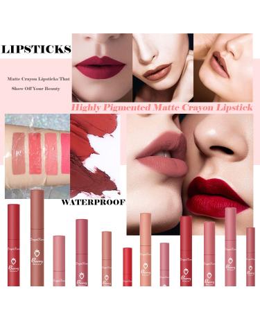 3 Piece Nude Matte Lipstick Set - Velvet Air Moisture Smooth Crayon Lip Stain - Long Lasting Waterproof Lip Gloss for Women - Buy Online on GoSupps.com